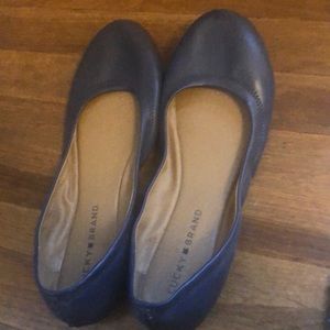 Lucky brand slate blue flats